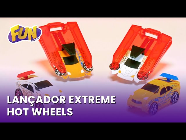 Carro Hot Wheels com Chave Lançador Azul - Fun Divirta-se