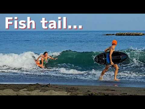 How to ride a fishtail skimboard [Secrets to improving