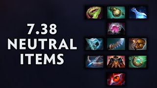 New Neutral items, patch 7.38 Dota 2