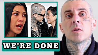 Travis barker sends Kourtney parking out of his home after divorcing her