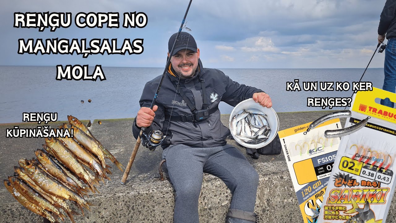 Reņģu cope no Mangaļsalas mola! Kā un uz ko ķert šīs zivis! Kā pareizi kūpināt reņģes!