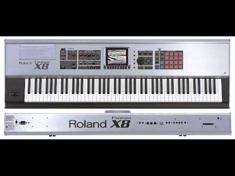 Roland Fantom X8 demonstration of sounds and sequences - YouTube