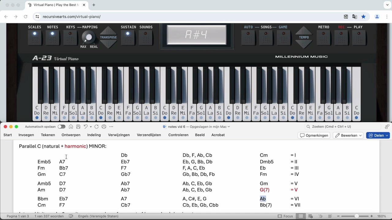 06 - Tritonus Substitute Chords of C Major & C Minor