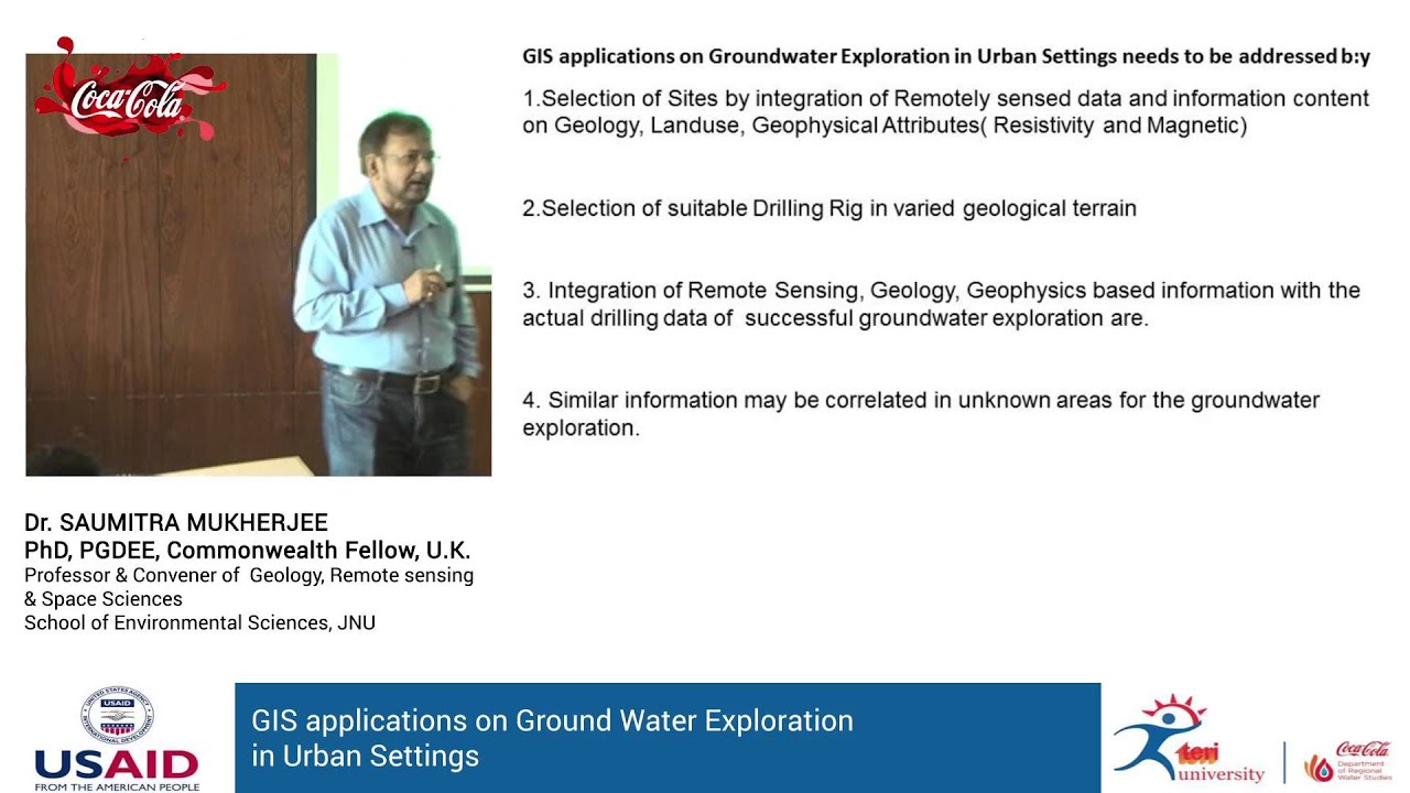 GIS applications on Ground Water Exploration in Urban Settings