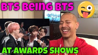 Reacting to BTS being BTS at Award Shows