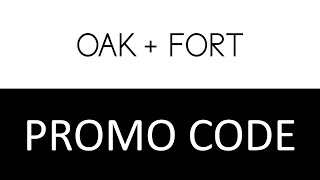 How to use promo codes at Oak + Fort