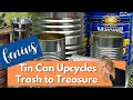 New trash to treasure amazing tin can upcycle home decor ideas