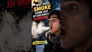 Why does smoke come out of our mouth in winter ☃️☃️? #shorts