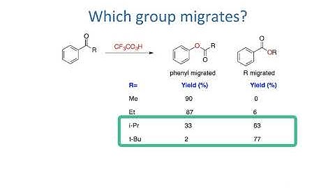 Module 4 - Video 4c - Baeyer Villiger rxn MIGRATING GROUPS