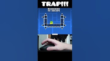 Geometry Dash: Cube Trap Weird Ending! 😂 #shorts