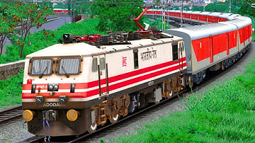 Train High Speed Crossing in Curved Track | BUMPY RAILROAD | Train Simulator | Railwork | NTG GAMING