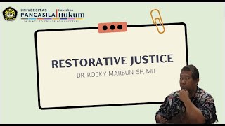 Memahami Restorative Justice [Keadilan Restoratif] Dalam Hukum Pidana