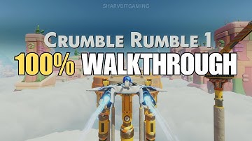 Astro Bot Crumble Rumble 1 100% Walkthrough