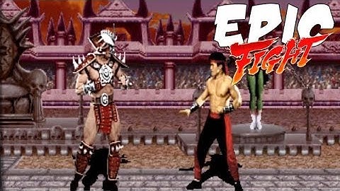 Liu Kang Vs. Shao Kahn (w/ Mortal Kombat Fight Song)