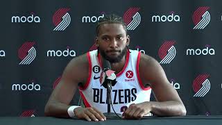 Justise Winslow | 2022 Trail Blazers Media Day