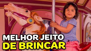 COMO BRINCAR NO PARQUE DE DIVERÕES  COM A MAMÃE  O E PAPAI