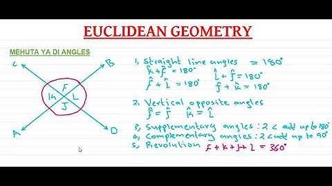 GRADE 12 EUCLIDEAN GEOMETRY TYPES OF ANGLES CODESWITCHING IN SEPEDI