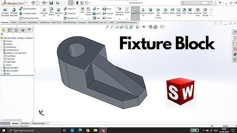 Solidworks Tutorial for Beginners: Part 1 | Fixture Block | Cad Cam Design Tutorial