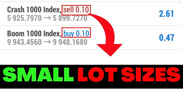 How to reduce your lot size on deriv mt5