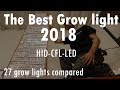 The best grow light 2018 - HID CFL & LED compared