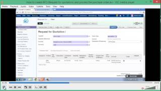 How to Create an RFQ in Cloud ERP