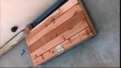DIY build custom crawl space door