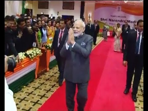 Rwanda chants `modi-modi` as PM Narendra Modi arrives during his three-nation Africa tour