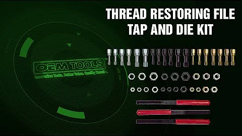 OEMTOOLS 27142 Thread Restoring File Tap and Die Kit