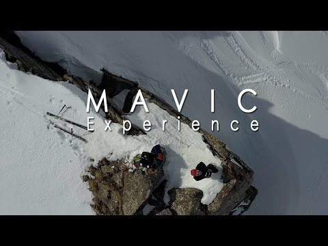 Mavic Expérience - Atterrissage du drone en plein champ de neige