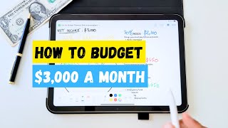 How To Budget $3,000 a Month