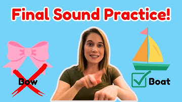 Speech Therapy for Kids | Final Consonants