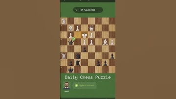 Daily Chess Puzzle | 24th August 2025 #chess #chesspuzzle
