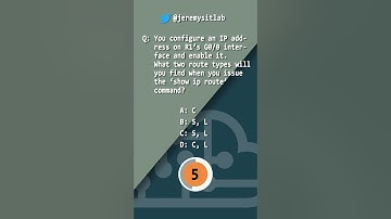 CCNA QUIZ // Route Types // #shorts