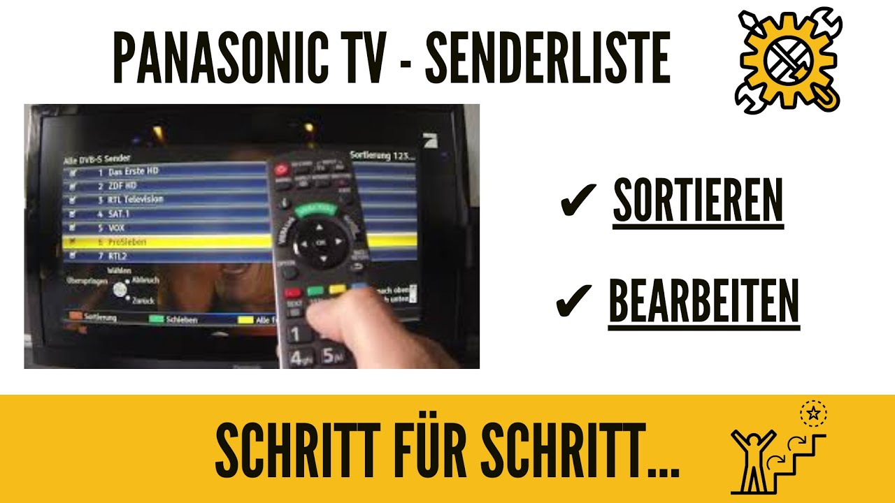 Panasonic Tv Aufnehmen Und Anderen Sender Schauen Panasonic TV Sender sortieren und Senderliste bearbeiten. GANZ EINFACH