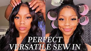 HOW TO: THE PERFECT VERSATILE SEW IN!!? | CURLSQUEEN NATURAL WAVE HAIR