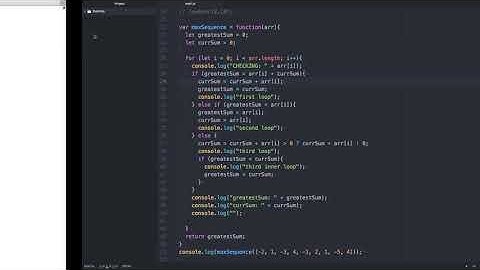Code Wars: Maximum Subarray Sum