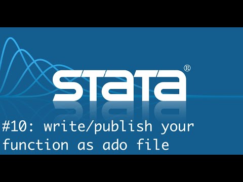 Coding in Stata #10: write and publish your function using ado file