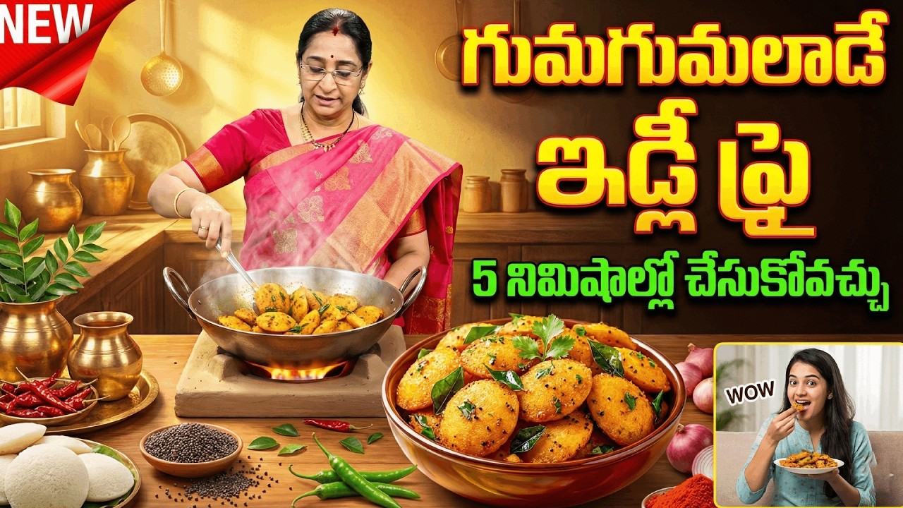 Turn Leftover Idlis Into This Crispy Fry Idly 😍 | Easy Breakfast Recipe By Ramaa Raavi