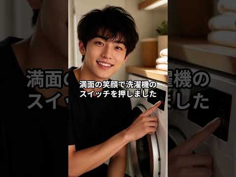 真っ白なシャツと泥を洗濯機に入れた理由は？