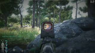 SCUM Shooting a sniper camping a gas station. SCUM Shooting a sniper camping a gas station.