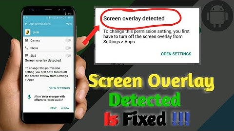 How To Turn Off Screen Overlay Detected | Any Android Mobile | Telugu