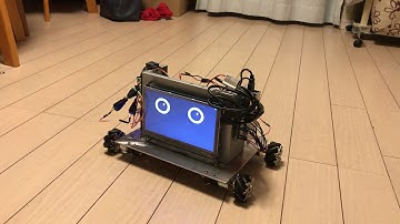 Robot Emily with mechanum wheels can move all directions