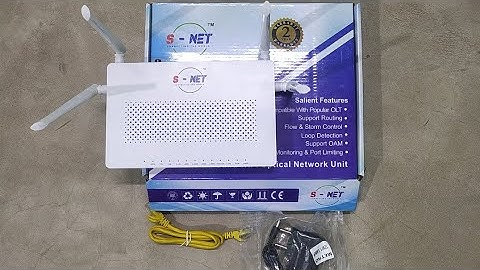 S-Net Dual Band Wifi Optical Network Unit| Snet Dual Band xpon ONT Unboxing | Xpon Onu Router