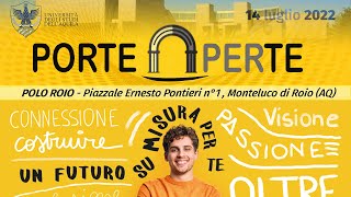 Porte Aperte 2022 - Servizi di Ateneo - 14/07/2022