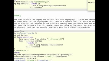 Clickable text in Emacs