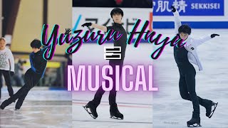 Yuzuru Hanyu being totally musical in practice