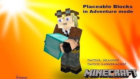 canPlaceOn Placeable blocks in Adventure mode minecraft 1.8