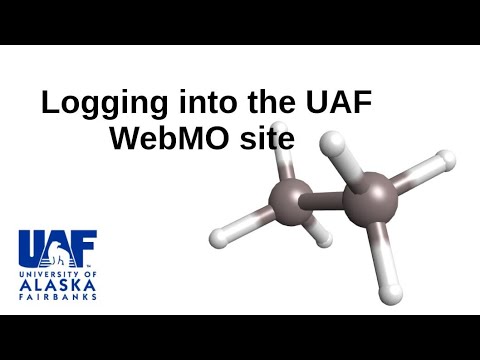 How To Log In to Univ of Alaska WebMO