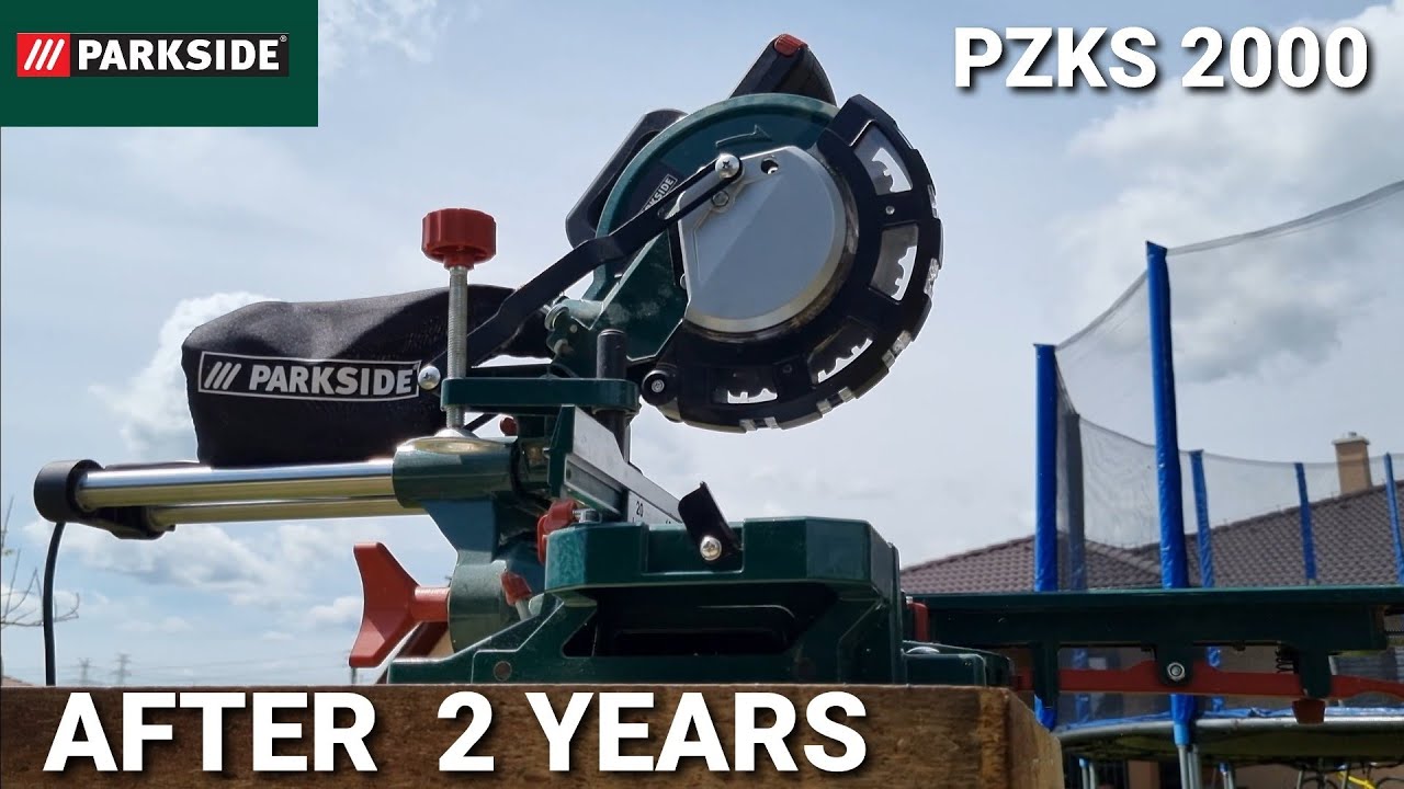 Parkside miter saw PZKS 2000 cuts both wood plastics but also steel.  EVOLUTION RAGE 210 - YouTube