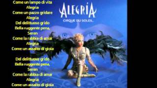 Alegria Cirque Du Soleil Alegria lyrics chords